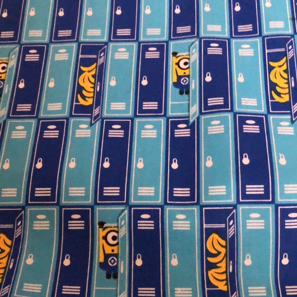 Fabric Despicable Me Stripe Minion new 1 yard x 44” wide cotton VIP by Cranston - Picture 1 of 2